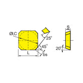 Milling inserts SEEN1203AFTN - Makotools Industrial Supply Tools for Metal Cutting